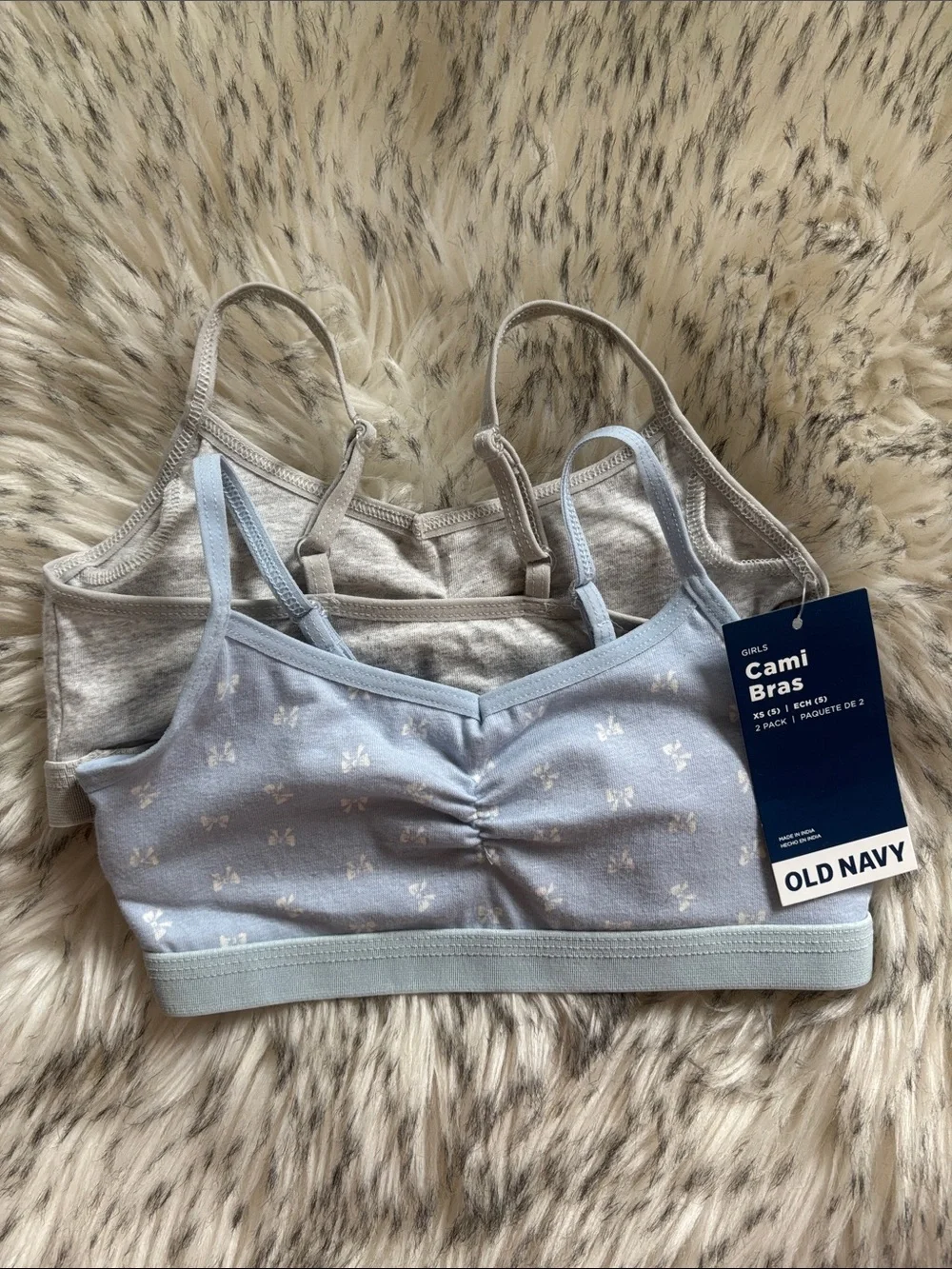XS (5) NWT Old Navy Cami Bra Set of 2 for Girls